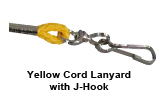 Yellow Lanyard (Cord with J-Hook)