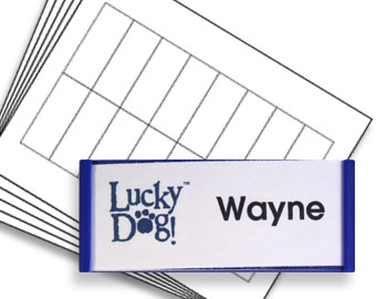1.25z3 inch perforated paper inserts for Speedy Badge 2.0